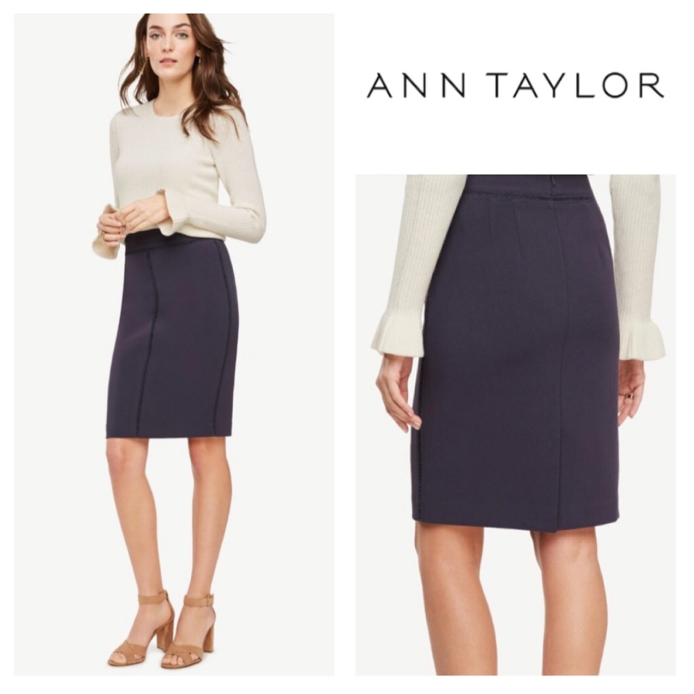 Ann Taylor ladder stitched pencil skirt (2)